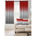 thumbnail image 2 of Fsddascl Red Gray Ombre Blackout Curtains for Bedroom/Living Room, Thermal Insulated Kitchen Curtains, Modern Gradient Abstract Art Grommet Darkening Window Treatment Drapes 52"x96"x2, 2 of 8