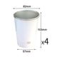 thumbnail image 2 of Paquete de 4 vasos de Metal aislados, vaso de vacío de doble pared, vasos de acero para beber, para barbacoa, hogar, oficina, fiesta, conducción, 2 of 5
