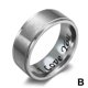 thumbnail image 2 of Anillo de acero inoxidable para hombre, regalo de San Valentín, con letras personalizadas y creativas., 2 of 2