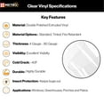 thumbnail image 4 of Fire Retardant Clear Vinyl Roll for Insulation - 20 Gauge, 54-in x 8 Yd, 4 of 9