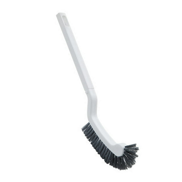 Bewildely Herramienta de curvada con ranura para cepillo de baño, cepillo para quitar manchas de mango largo de plástico colgante, blanco Type2 NO2 Bewildely HA002660-01