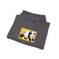 thumbnail image 3 of Large Box Panda Enjoi Skateboard 2000s Mullen Vintage Classic Hoodie Print - Charcoal / 3XL, 3 of 5