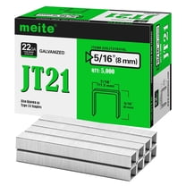 MEITE JT21 Staples 7/16" Crown 5/16" Length Galvanized Upholstery Staples 5,000 Counts