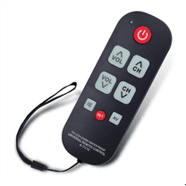 A-TV10 TV Remote for Seniors Universal Controller Simple Waterproof Remote Control with LED Light for All TV Models