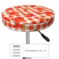 thumbnail image 2 of Goofa Tomatoes And Chili Printed Stool Covers Round, Waterproof Round Bar Stool Covers Anti-Slip Round Bar Stool Seat Cover with Elastic Bands Durable -14 inch, 2 of 7