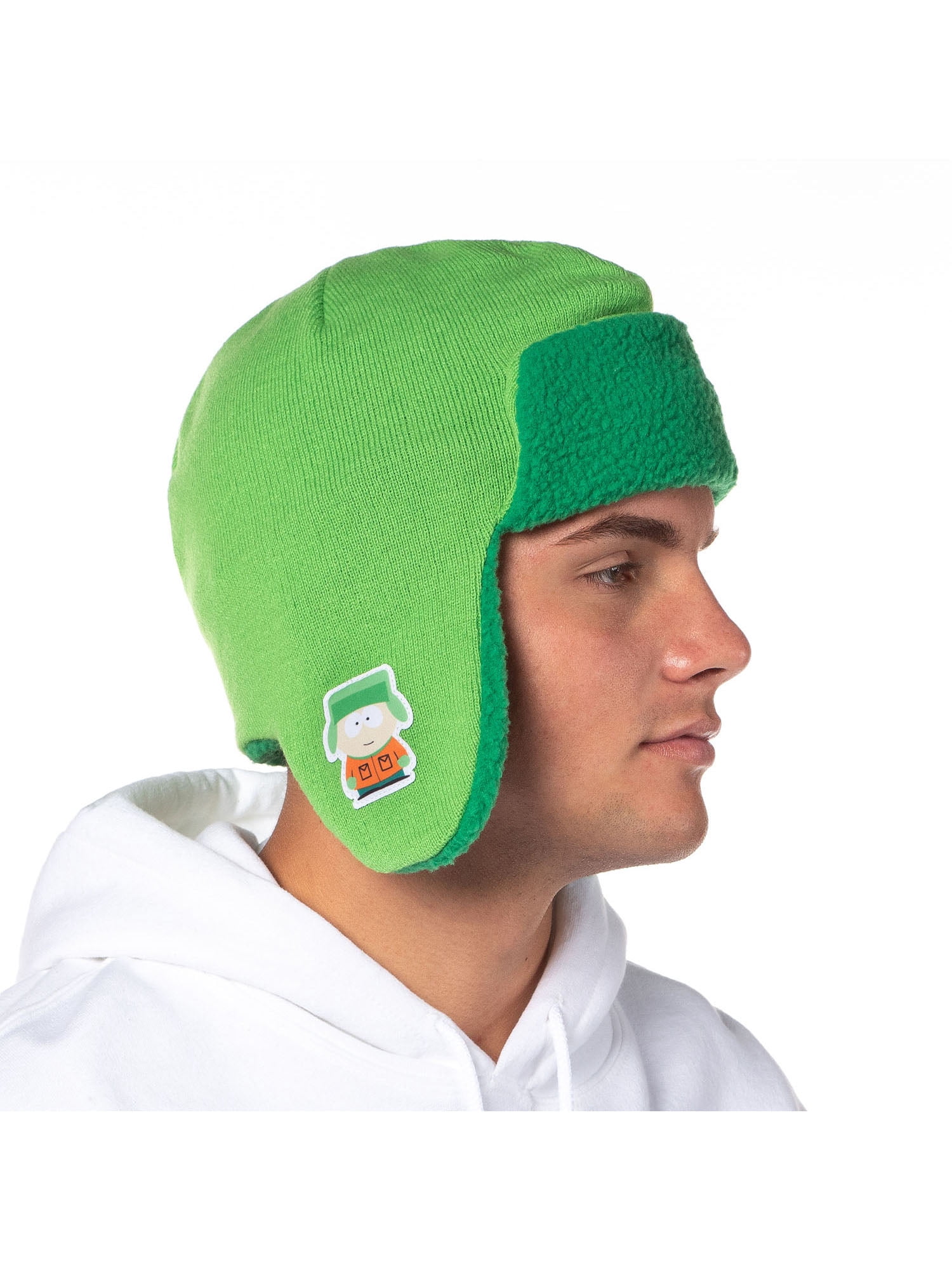 South Park Kyle Broflovski Cosplay Adult Knit Trapper Hat With Fleece Lining OSFM