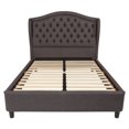thumbnail image 3 of Valencia Tufted Upholstered Full Size Platform Bed in Dark Gray Fabric, 3 of 3
