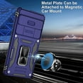 thumbnail image 4 of Pixel 7 Pro case, Google Pixel 7 Pro Case with Slide Camera Cover, Shockproof Google Pixel 7 Pro Phone Case with Magnetic Kickstand Case for Google Pixel 7 Pro Blue, 4 of 12