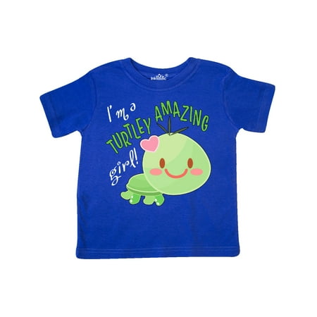 

Inktastic I m a Turtle-ly Amazing Girl- Cute Turtle Gift Toddler Toddler Girl T-Shirt