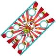 thumbnail image 3 of Clown Throwing Hanging Flags Sandbag Game Flags Funny Outdoor Throwing Game Circus Troup Sandbag Game Flags (3pcs Random Color Sandbags Number 6 Style), 3 of 7