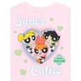 thumbnail image 6 of Powerpuff Girls Girls' Athletic Front & Back T-shirt with Embroidery & Straight Leg Fleece Pants, 2-Piece, Sizes 4-16, 6 of 11