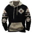 thumbnail image 5 of Sudadera con capucha retro para hombre, diseño indio, estampado 3D, manga larga, para deportes al aire libre, tendencia informal, otoño, gran tamaño, para hombre, 5 of 5