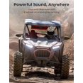 thumbnail image 3 of 6-Speaker Metal UTV Sound Bar, 25-inch IP65 Waterproof Golf Cart Sound Bar, ATV Speaker Bluetooth with RGB, SxS Soundbar Compatible with Polaris RZR Can-Am w/ 1.25 in - 2 in Roll Bar, 3 of 5