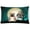Grey, variant on Halloween Scary English Bulldog Grey Brindle Canvas Fabric Decorative Pillow