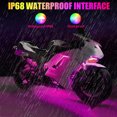 thumbnail image 2 of Yeacher Motorcycle LED Lights Kits, IP68 Waterproof Ambient Light, APP Control RGB Illusion Motorcycle Decorative, 2 of 8