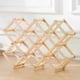 thumbnail image 4 of Wine Rack Wood Wine Storage Racks Countertop 10 Bottles Foldable Free Standing Wooden Wine Rack Storage Wine Rack for Kitchen, 4 of 5