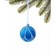 thumbnail image 1 of Holiday Lane Midnight Blue Ball with Feathers Ornament, 1 of 1