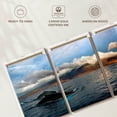thumbnail image 6 of Elephant Stock Maui Humpback Whales Wall Art - Horizontal Multi Panel Canvas - Living Room Wall Decor - Places Multi Panel - Gray And Blue Decor - 26" x 12", 6 of 8