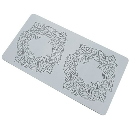 

Mightlink Fondant Pad Non-sticky Easy to Demould DIY Food Grade Silicone Feather/Leaf/Geometric Chocolate Mould for Cake Shop