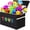 Large Black, variant on VICTORICH Extra Large Child Collapsible Toy Storage Fabric 32 gal Kids Room Toy Chests, Black