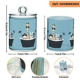 thumbnail image 5 of Yayeee 4 Pack Qtip Holder Bathroom Cotton Swab Canister with Lid Clear Dispenser Set, Pirate Animals, 5 of 6