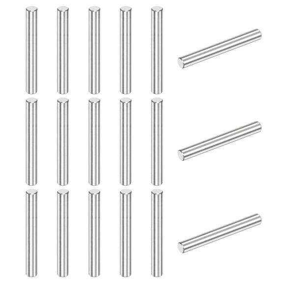 Uxcell 20-Pack 4 x 30 mm Dowel Pin, 316 stainless steel Support Pin Fastener Elements for Metal Devices [Silver Tone]