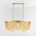 thumbnail image 6 of SAFAVIEH Alluri 4-Light Antique Gold Metal Chandelier, 6 of 12