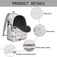 thumbnail image 4 of Pet Lover’s Backpack with Cute Cat Print, Waterproof College Bookbag with Funny Paw Pattern and Multi-Pocket Design, 4 of 5