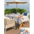 thumbnail image 5 of Outdoor Tablecloth with Umbrella Hole for Patio/Picnic/Party/Camping, Orange Blue Starfish Coastal Waterproof Table Cloth Rectangle Table Cover Washable, Summer Beach Eucalyptus Rustic (54"x 80"), 5 of 8