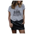 thumbnail image 1 of Betiyuaoe T Shirts pour Femmes Haut Décontracté et Taille Imprimée Col Rond Chemisier à Manches Courtes Tee Shirt Top, 1 of 6