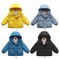 thumbnail image 5 of URMAGIC Kids Winter Warm Outwear Toddler Solid Color Long Sleeve Big Pocket Jacket Flannel Hooded Button Coat, 5 of 5