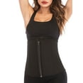 thumbnail image 2 of YouLoveIt Women Slim Waistline Body Shaper Women's Zipper Sweat Sauna Body Shaper Women's Waist Trainer Cincher Underbust Shapewear with Zip&Hook, 2 of 8