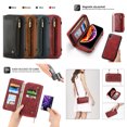 thumbnail image 1 of Mantto Case For iPhone X, Shockproof Shoulder Strap Wallet Case Zipper Card Slot Protector Cover 5.8 Inch,Red, 1 of 7