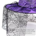 thumbnail image 5 of Sombrero de bruja de telaraña de Halloween de 3 piezas, accesorios de decoración, sombrero puntiagudo no tejido, 5 of 5