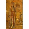 thumbnail image 2 of Whistler, James McNeill 20x32 Black Ornate Wood Framed with Double Matting Museum Art Print Titled - A Japanese Woman Painting 1872, 2 of 4