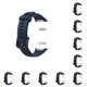 thumbnail image 2 of Seitruly Correa de reloj Correa de silicona de repuesto portátil Anti-rasguño ajustable Correa de reloj Buena elasticidad Azul Azul oscuro 10piezas, 2 of 6