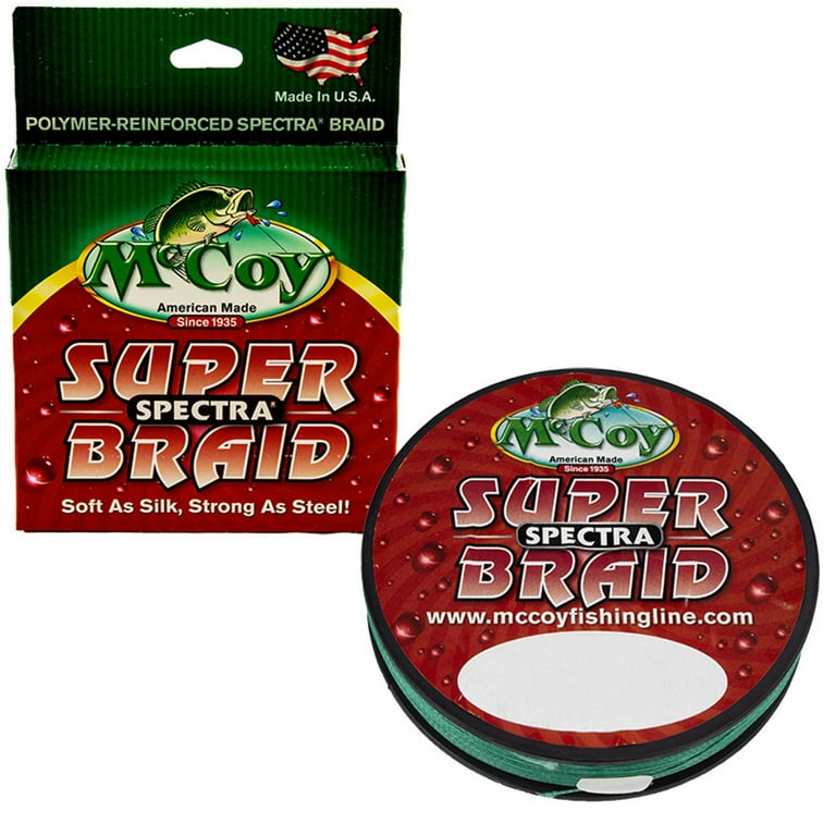 Mccoy Super Spectra Braid Mean Green Premium Tight Weave Braided Fishing Line (30lb Test (.011 inch Dia) - 300 Yards), Size: 30lb Test (.011 Dia) 