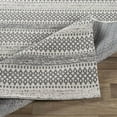 thumbnail image 5 of Surya La Casa Global Style No Pile 100% Cotton Area Rug, 8' x 10' Light Slate, Charcoal, Ivory Pet Friendly, Ind/Out, Machine Woven Stain Resistant, LCS2309-710102, 5 of 10