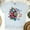 Ash, variant on CMA Medical Assistant Graphic T-Shirt for Women, Colorful Floral Design, Gold, Size 3XL