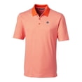 thumbnail image 2 of Men's Cutter & Buck  Orange Auburn Tigers Alumni Logo Forge Tonal Stripe Stretch Polo, 2 of 3