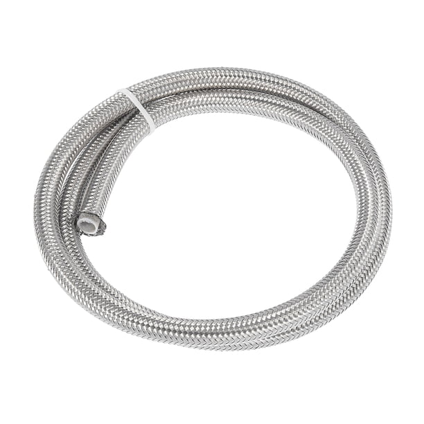AN6 1 Metro Trenzado PTFE Inoxidable Acero Coche Aceite Combustible Gas Línea Manguera