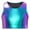 Blue, variant on Kids Girls Athletic Shirt Jazz Dance Crop Tops Sequins Dancewear Stage Performance Tank Vest Sky Blue M