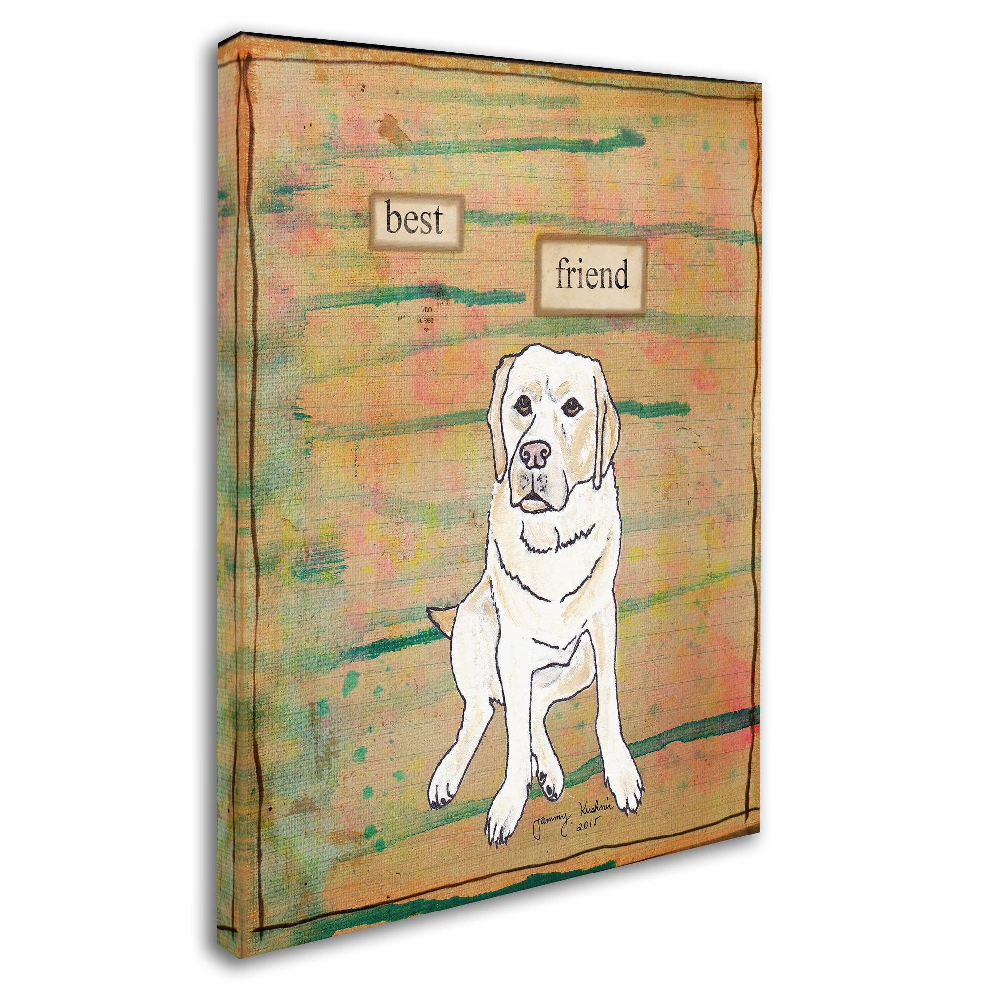 Trademark Fine Art 'Best Friend 2' Canvas Art by Tammy Kushnir