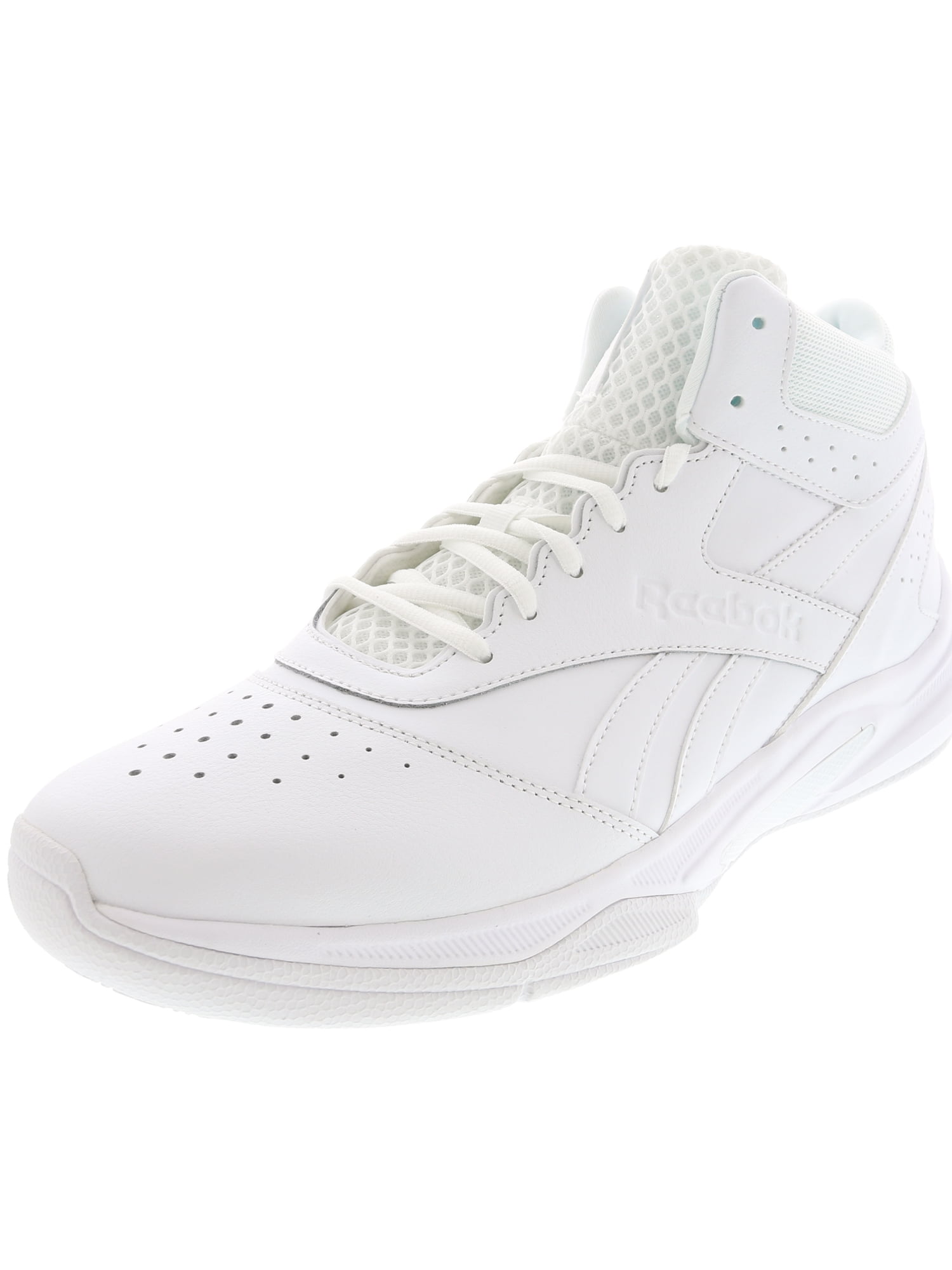 white leather basketball shoes