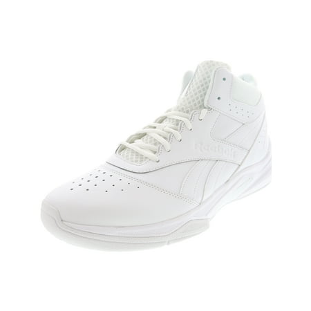 Reebok Men's Pro Heritage 3 Us-White / White Mid-Top Leather Basketball Shoe - 11M