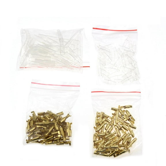 Yammee 50set/200pcs 4mm Pin Bullet Terminal Car Electrical Wire Connector Female   Male