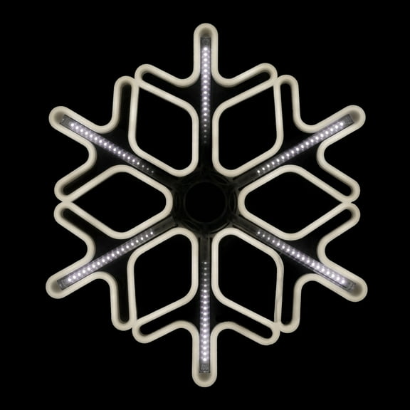 Northlight Lighted Cascading Snowflake Outdoor Christmas Decoration - 16" - Clear Lights
