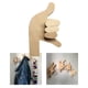 thumbnail image 5 of Soporte llave o toalla, estantes con gesto Perchero decorativo para llaves Perchero para proteger Ropa s Pulgares meñique perfecl Perchero para abrigos, 5 of 8