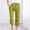 Army Green, variant on Yteetum Under $15 Womens Cropped Pants Fall Fragrant Hemps Solid Color Drawstring Waist Wide Leg Loose Cotton Linen Pants Ladies Casual Comfy Lightweight Elastic Waist 7/10 Pants S