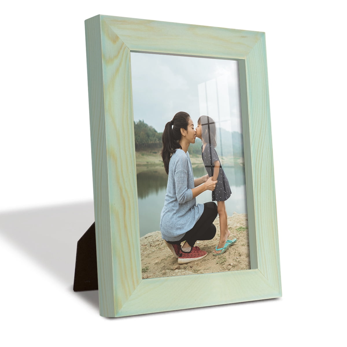 4x6 Wood Grain Picture Frame - Seafoam Green